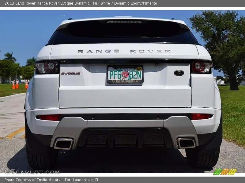 Fuji White / Dynamic Ebony/Pimento 2013 Land Rover Range Rover Evoque Dynamic