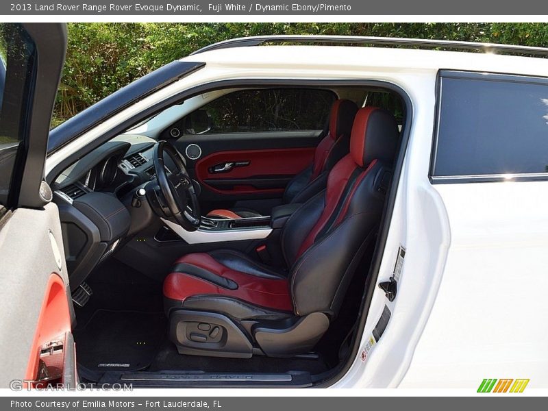 Front Seat of 2013 Range Rover Evoque Dynamic