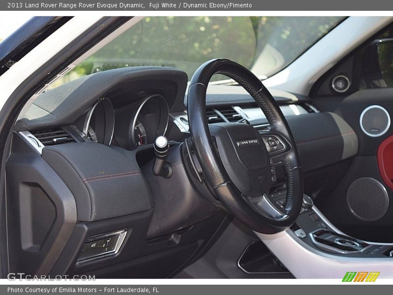 Fuji White / Dynamic Ebony/Pimento 2013 Land Rover Range Rover Evoque Dynamic
