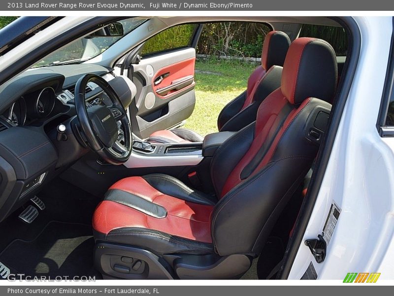 Fuji White / Dynamic Ebony/Pimento 2013 Land Rover Range Rover Evoque Dynamic