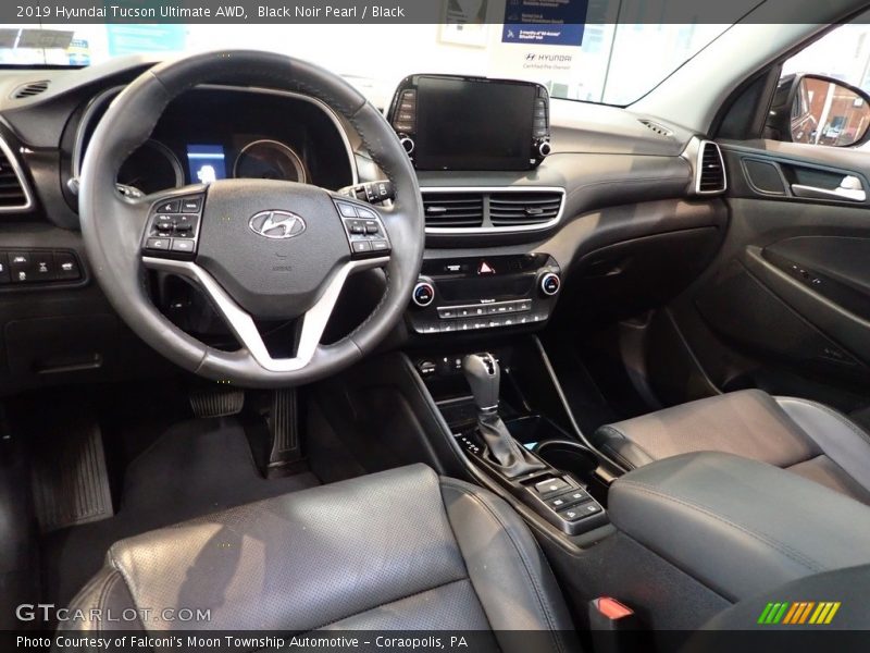 Black Noir Pearl / Black 2019 Hyundai Tucson Ultimate AWD