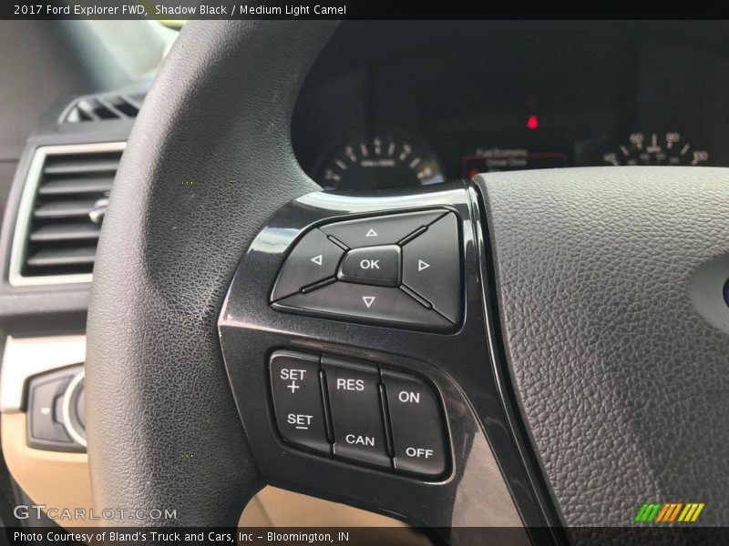 Shadow Black / Medium Light Camel 2017 Ford Explorer FWD