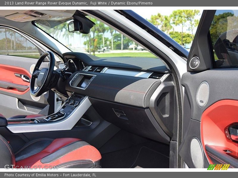 Fuji White / Dynamic Ebony/Pimento 2013 Land Rover Range Rover Evoque Dynamic