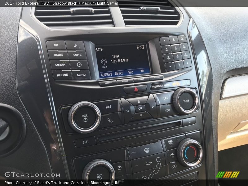 Shadow Black / Medium Light Camel 2017 Ford Explorer FWD