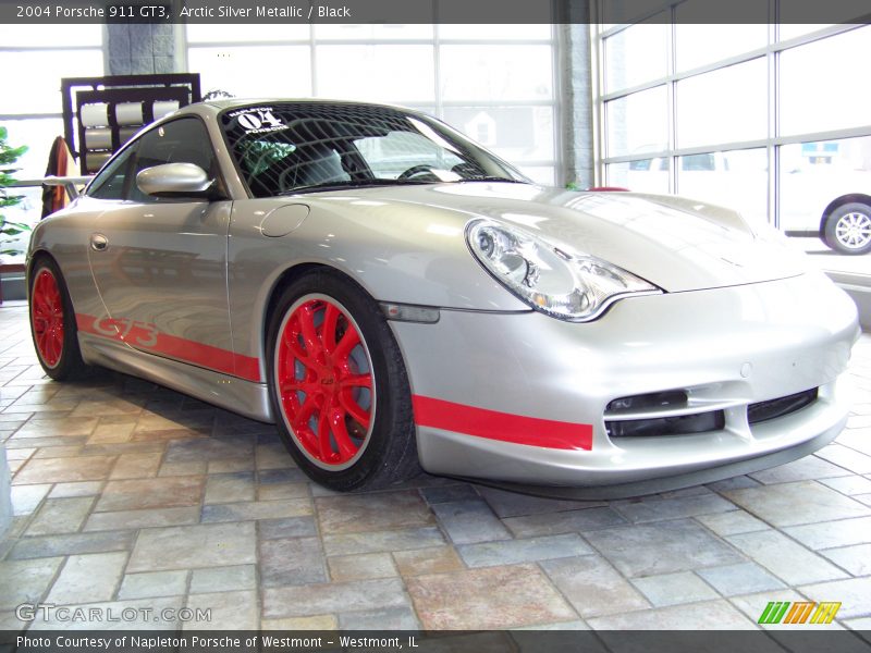 Arctic Silver Metallic / Black 2004 Porsche 911 GT3