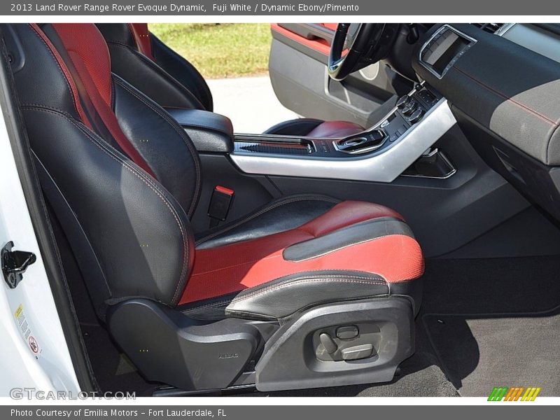 Fuji White / Dynamic Ebony/Pimento 2013 Land Rover Range Rover Evoque Dynamic