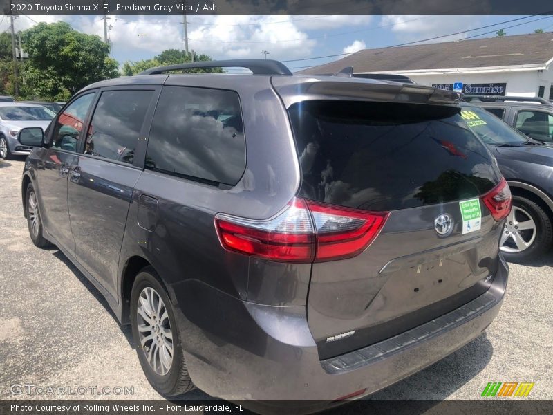Predawn Gray Mica / Ash 2020 Toyota Sienna XLE