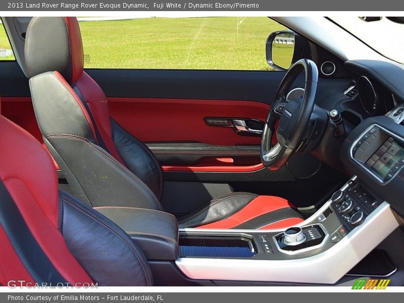 Fuji White / Dynamic Ebony/Pimento 2013 Land Rover Range Rover Evoque Dynamic