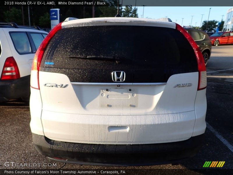 White Diamond Pearl / Black 2018 Honda CR-V EX-L AWD