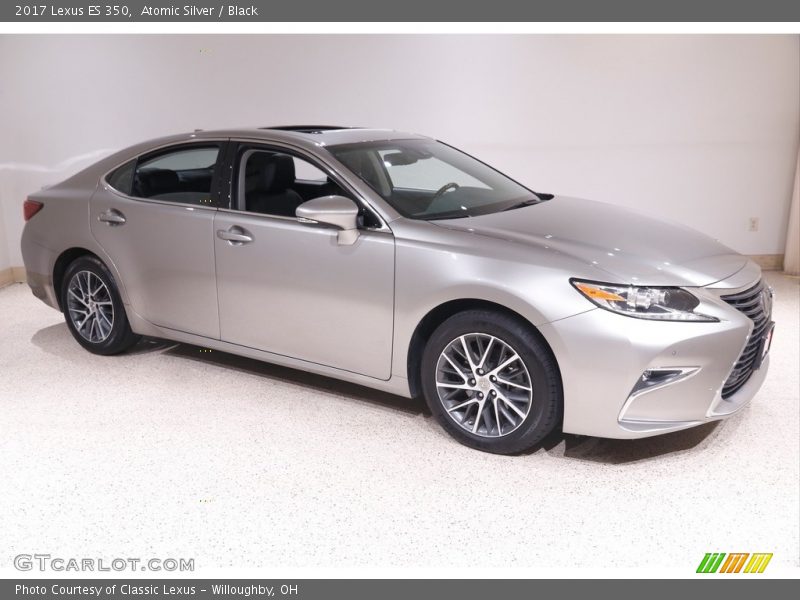 Atomic Silver / Black 2017 Lexus ES 350