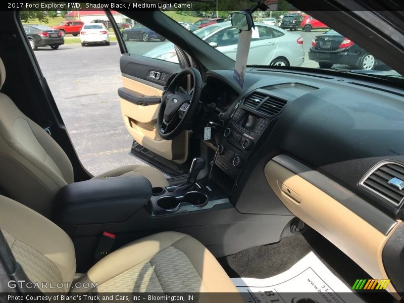 Shadow Black / Medium Light Camel 2017 Ford Explorer FWD