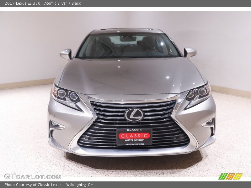 Atomic Silver / Black 2017 Lexus ES 350