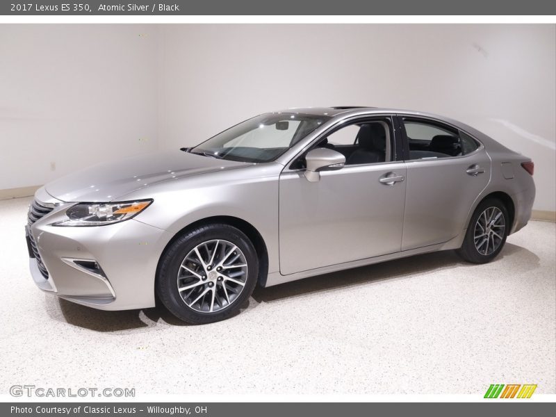 Atomic Silver / Black 2017 Lexus ES 350