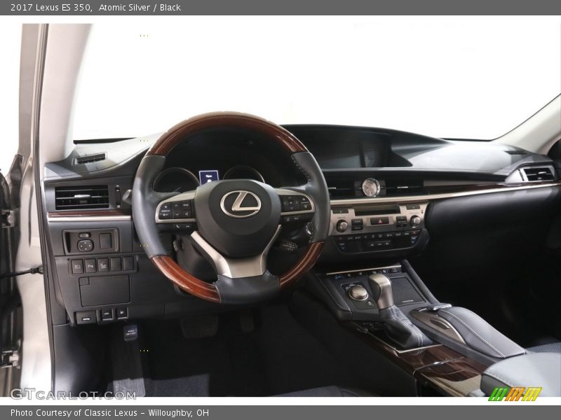 Atomic Silver / Black 2017 Lexus ES 350