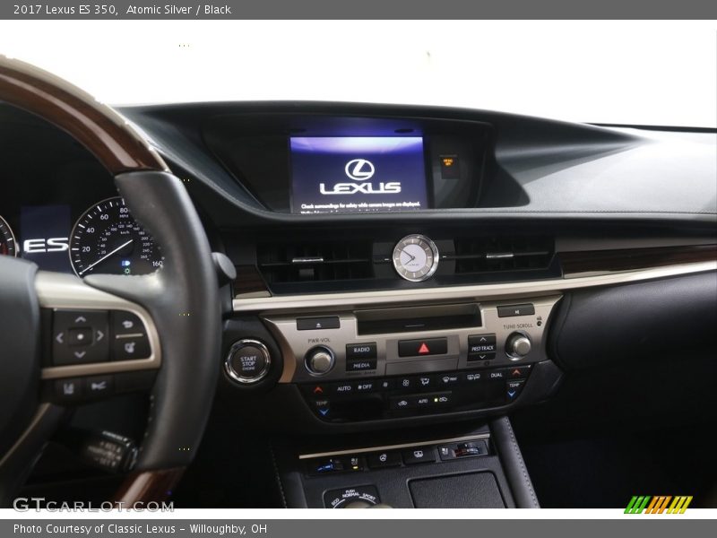 Atomic Silver / Black 2017 Lexus ES 350