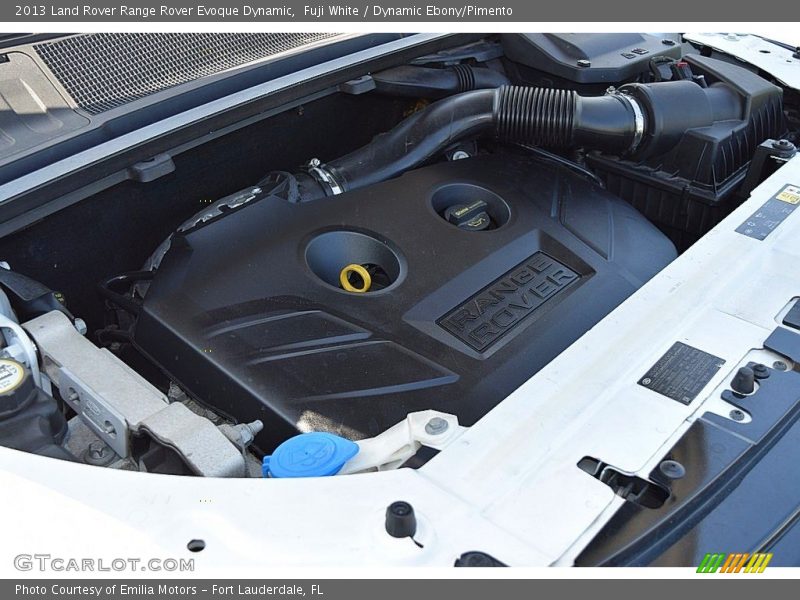 Fuji White / Dynamic Ebony/Pimento 2013 Land Rover Range Rover Evoque Dynamic