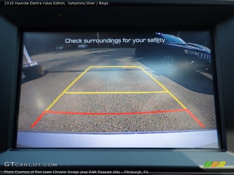 Symphony Silver / Beige 2018 Hyundai Elantra Value Edition