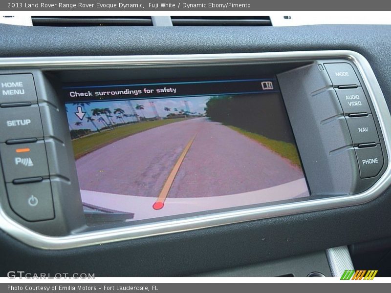 Fuji White / Dynamic Ebony/Pimento 2013 Land Rover Range Rover Evoque Dynamic