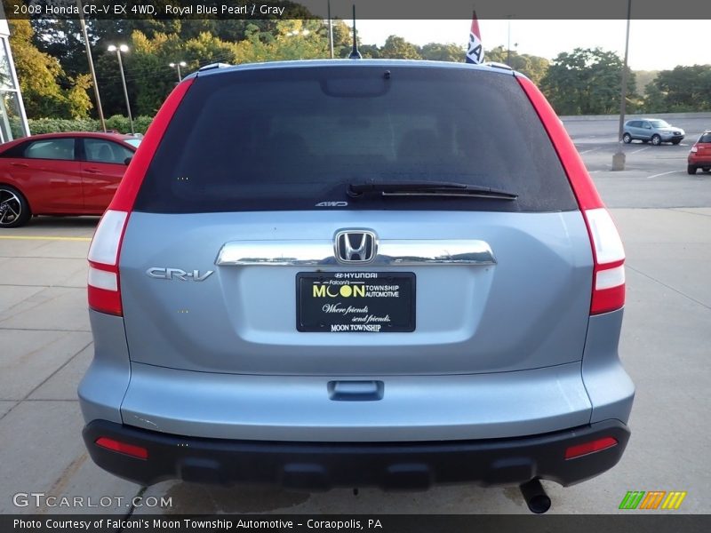 Royal Blue Pearl / Gray 2008 Honda CR-V EX 4WD