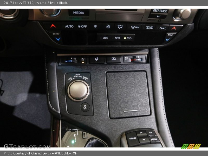 Atomic Silver / Black 2017 Lexus ES 350