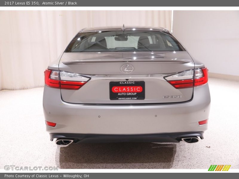 Atomic Silver / Black 2017 Lexus ES 350