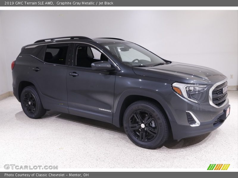 Graphite Gray Metallic / Jet Black 2019 GMC Terrain SLE AWD