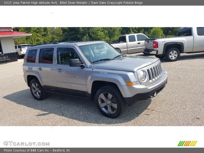Billet Silver Metallic / Dark Slate Gray/Light Pebble Beige 2015 Jeep Patriot High Altitude 4x4