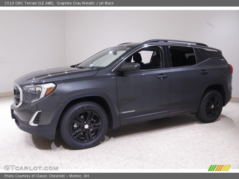 Graphite Gray Metallic / Jet Black 2019 GMC Terrain SLE AWD