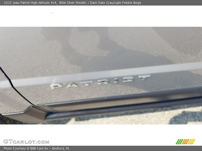 Billet Silver Metallic / Dark Slate Gray/Light Pebble Beige 2015 Jeep Patriot High Altitude 4x4