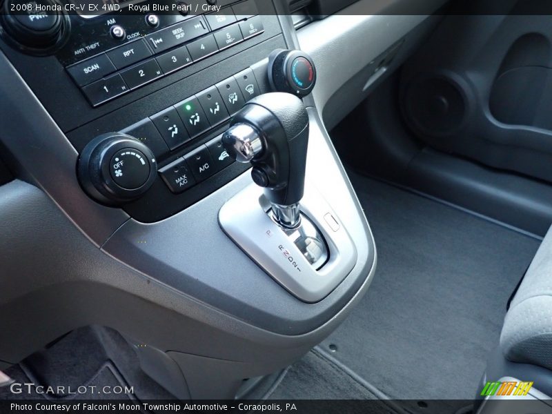 Royal Blue Pearl / Gray 2008 Honda CR-V EX 4WD