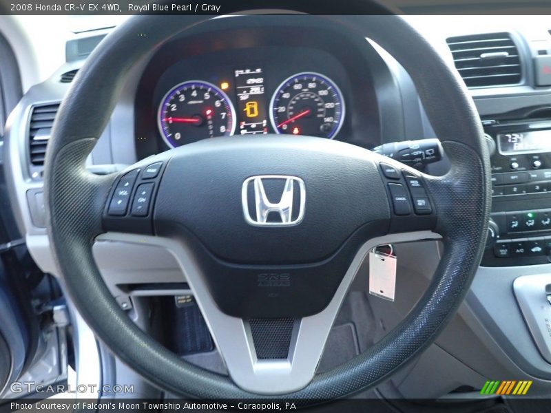 Royal Blue Pearl / Gray 2008 Honda CR-V EX 4WD