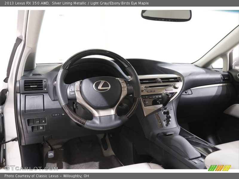 Silver Lining Metallic / Light Gray/Ebony Birds Eye Maple 2013 Lexus RX 350 AWD