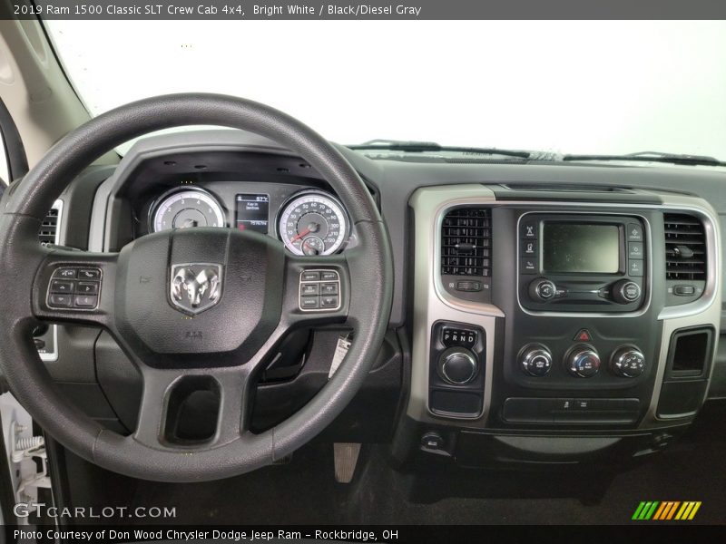 Bright White / Black/Diesel Gray 2019 Ram 1500 Classic SLT Crew Cab 4x4