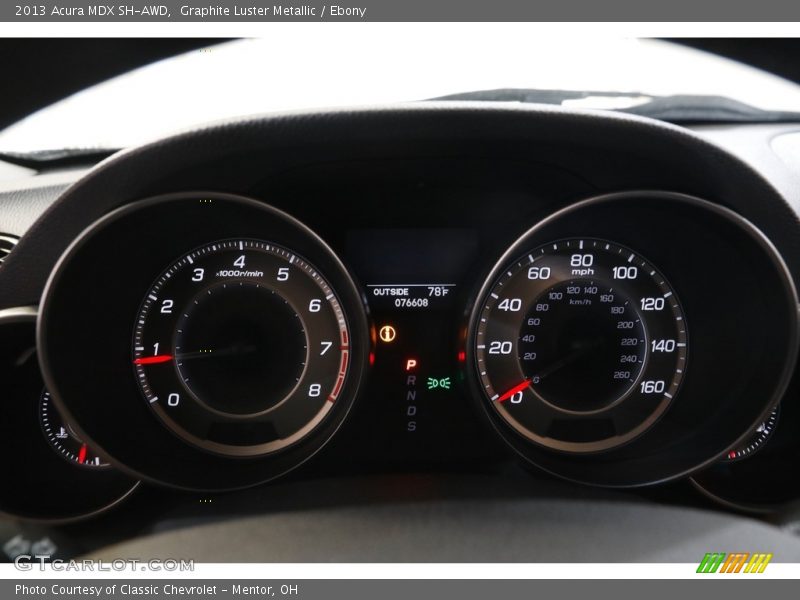Graphite Luster Metallic / Ebony 2013 Acura MDX SH-AWD