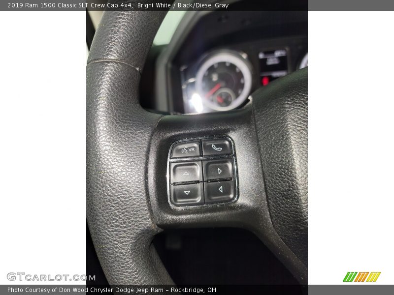 Bright White / Black/Diesel Gray 2019 Ram 1500 Classic SLT Crew Cab 4x4