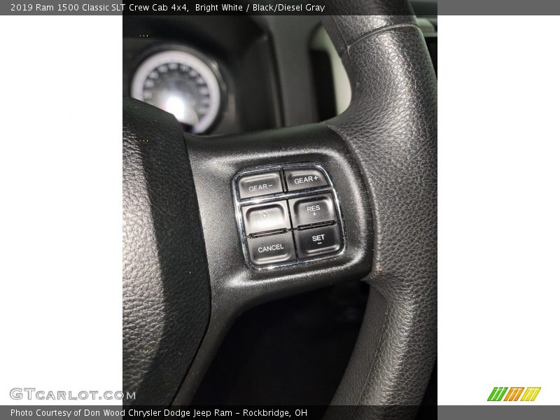 Bright White / Black/Diesel Gray 2019 Ram 1500 Classic SLT Crew Cab 4x4