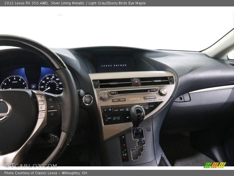 Silver Lining Metallic / Light Gray/Ebony Birds Eye Maple 2013 Lexus RX 350 AWD