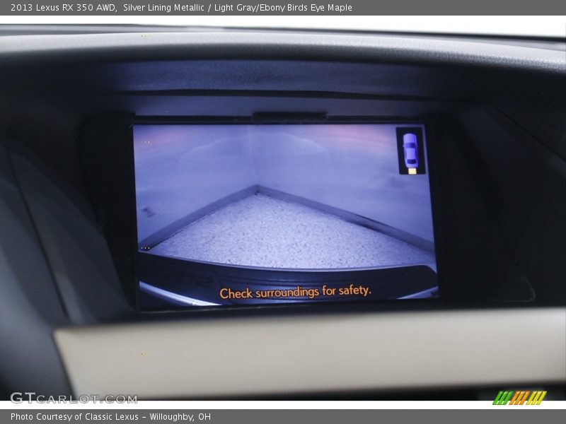 Silver Lining Metallic / Light Gray/Ebony Birds Eye Maple 2013 Lexus RX 350 AWD