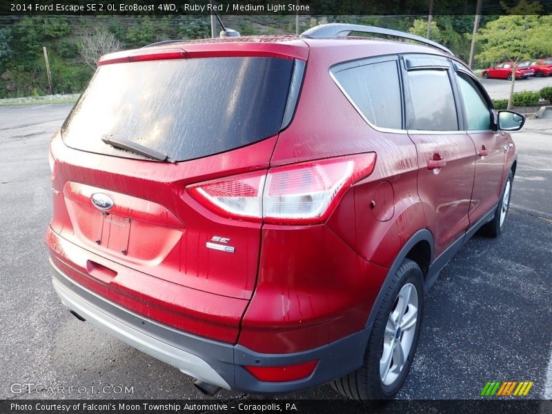 Ruby Red / Medium Light Stone 2014 Ford Escape SE 2.0L EcoBoost 4WD
