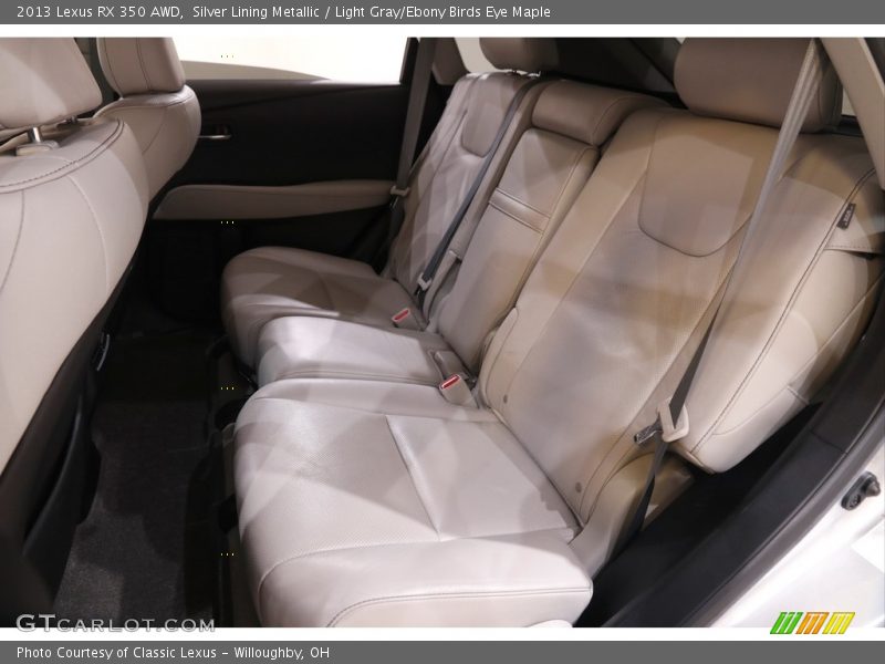 Silver Lining Metallic / Light Gray/Ebony Birds Eye Maple 2013 Lexus RX 350 AWD