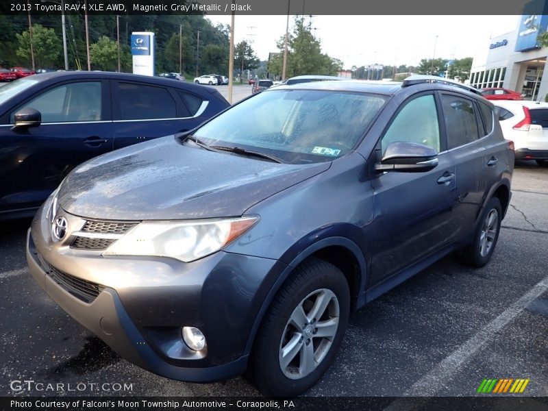 Magnetic Gray Metallic / Black 2013 Toyota RAV4 XLE AWD