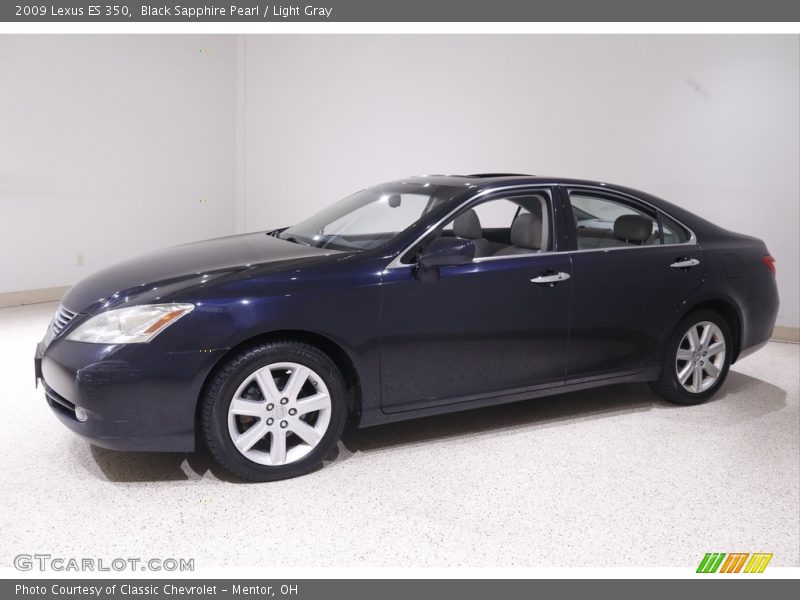 Black Sapphire Pearl / Light Gray 2009 Lexus ES 350