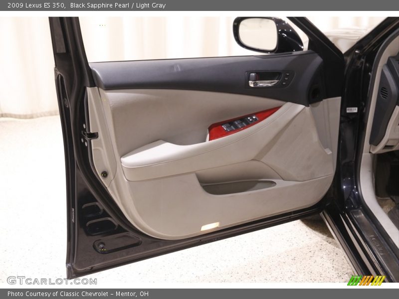 Black Sapphire Pearl / Light Gray 2009 Lexus ES 350