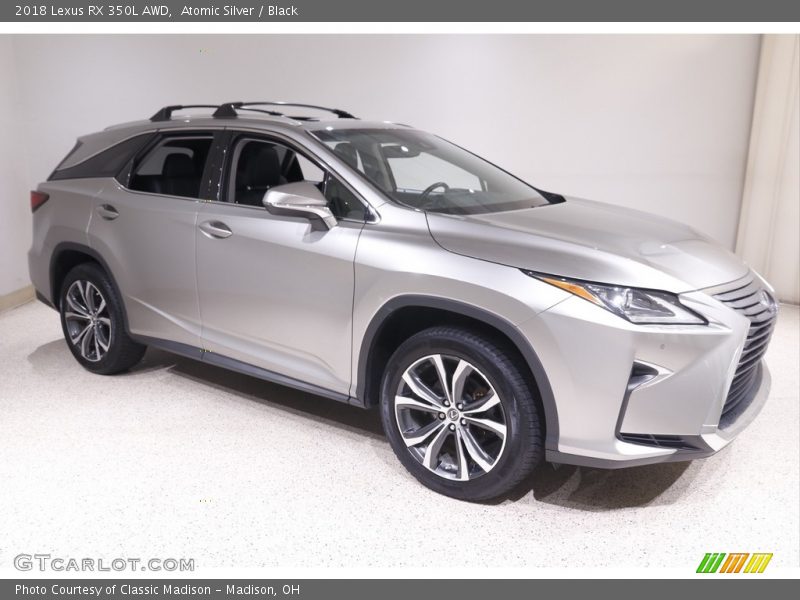 Atomic Silver / Black 2018 Lexus RX 350L AWD