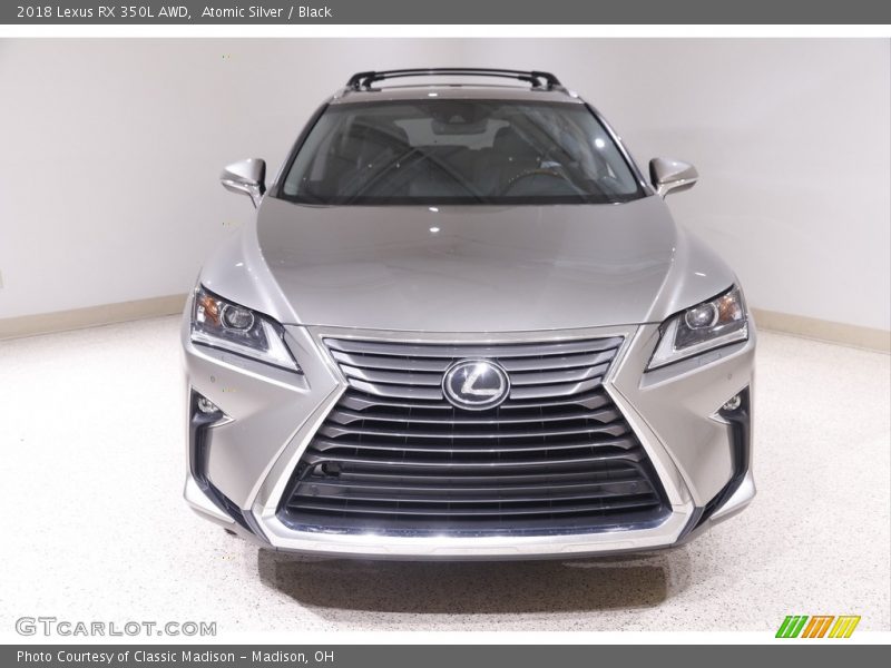 Atomic Silver / Black 2018 Lexus RX 350L AWD