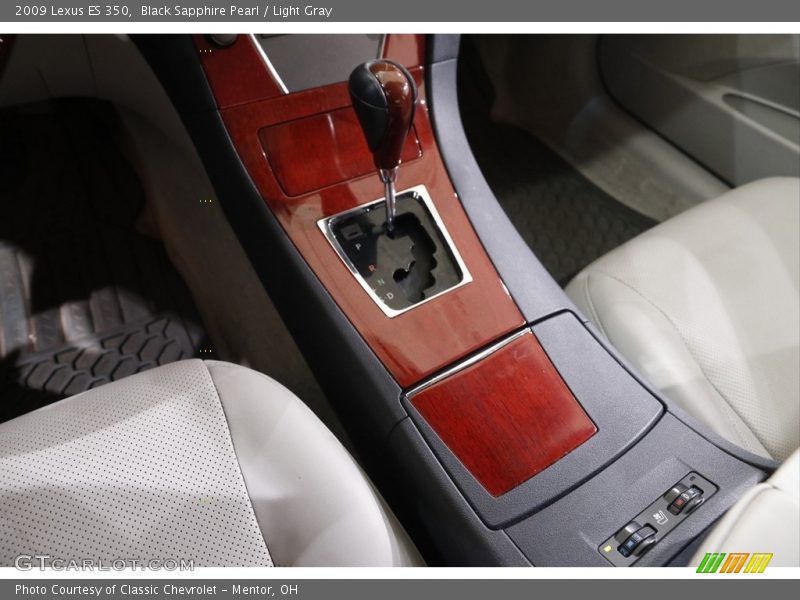Black Sapphire Pearl / Light Gray 2009 Lexus ES 350