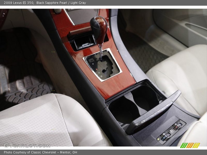 Black Sapphire Pearl / Light Gray 2009 Lexus ES 350