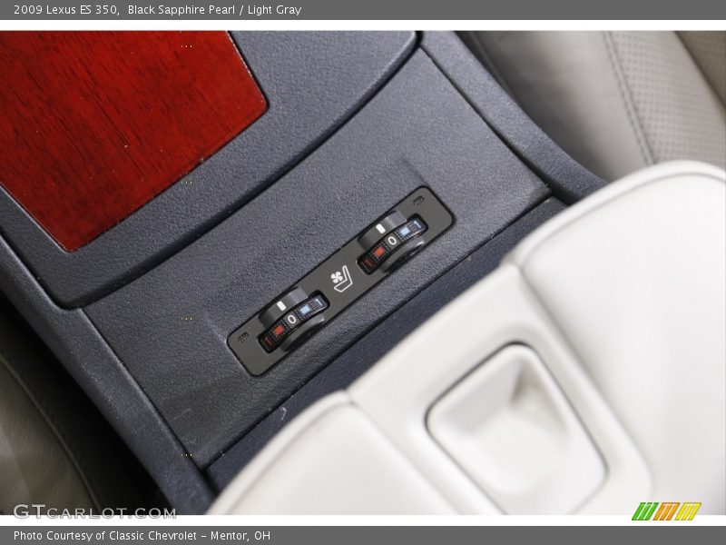 Black Sapphire Pearl / Light Gray 2009 Lexus ES 350
