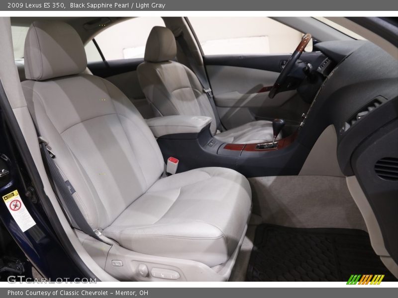 Black Sapphire Pearl / Light Gray 2009 Lexus ES 350