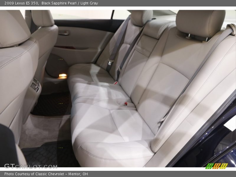 Black Sapphire Pearl / Light Gray 2009 Lexus ES 350